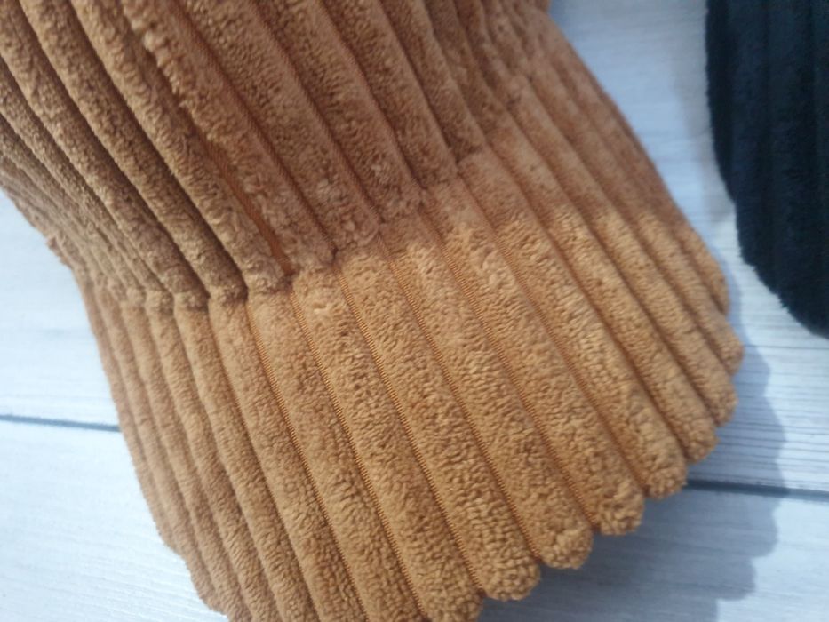 Lot 3 sepci catifea blanita visiniu bej negru noi