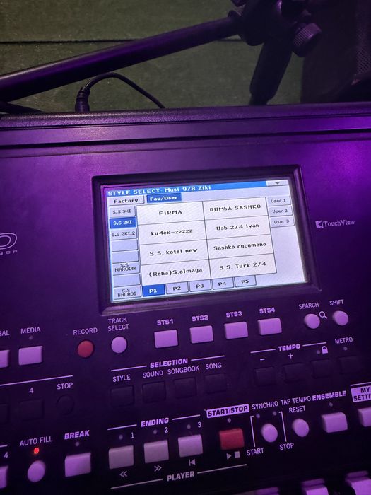 Korg pa300 musi, radi set