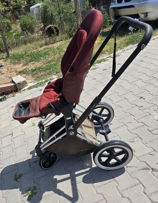 Бебешка количка Cybex priam autumn red