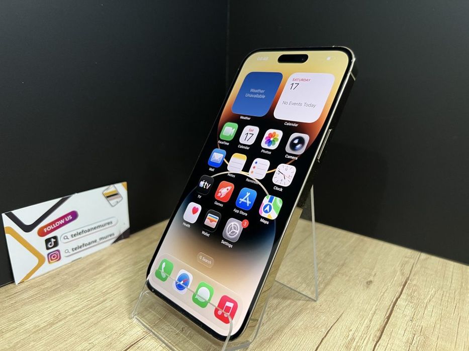 iPhone 14 Pro Max 256Gb Gold Second-Hand Foarte Bun 3 ani garanție, Te