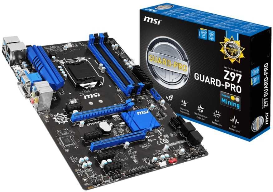 Дъно Дънна платка MSI Z97 GUARD-PRO 1150 DDR3 OVERCLOCK