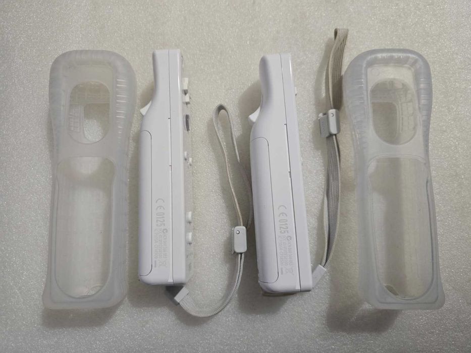 Kit Controller Nintendo Wii Remote Alb RVL-003 huse protectie,  curele