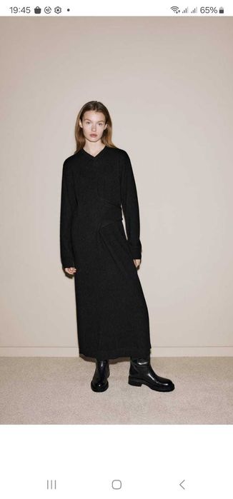 Кашемировое платье ZARA