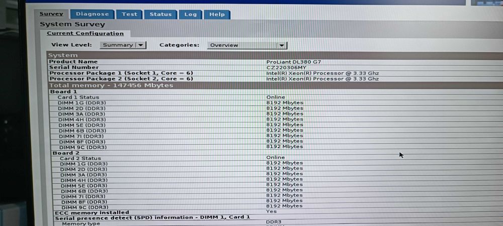 Server HP ProLiant DL380 G7, 2 X Intel Xeon X5680 ( 3.33 GHz ), 148 GB DDR 3,  2.2 TB stocare