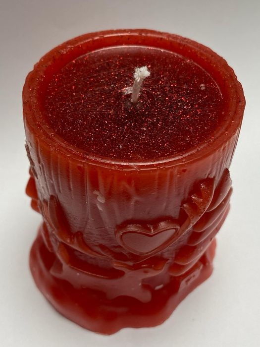 Ръчно правени коледни свещи