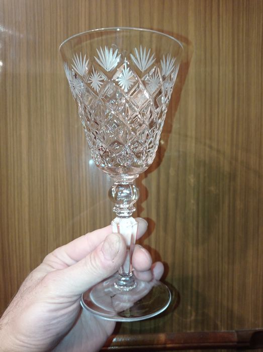 Фужеры.Богемское стекло.Хрустальные фужеры,рюмки,стаканы.
