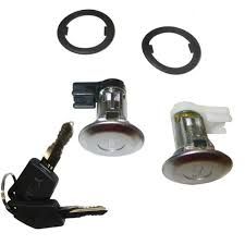 Set yale inchidere Peugeot 106, 1903, Peugeot 205, 01.1997, Peugeot 405, 07.1997, cu chei, cu 2 butuci blocare usa, stanga/dreapta, fata, 91700A; 910A