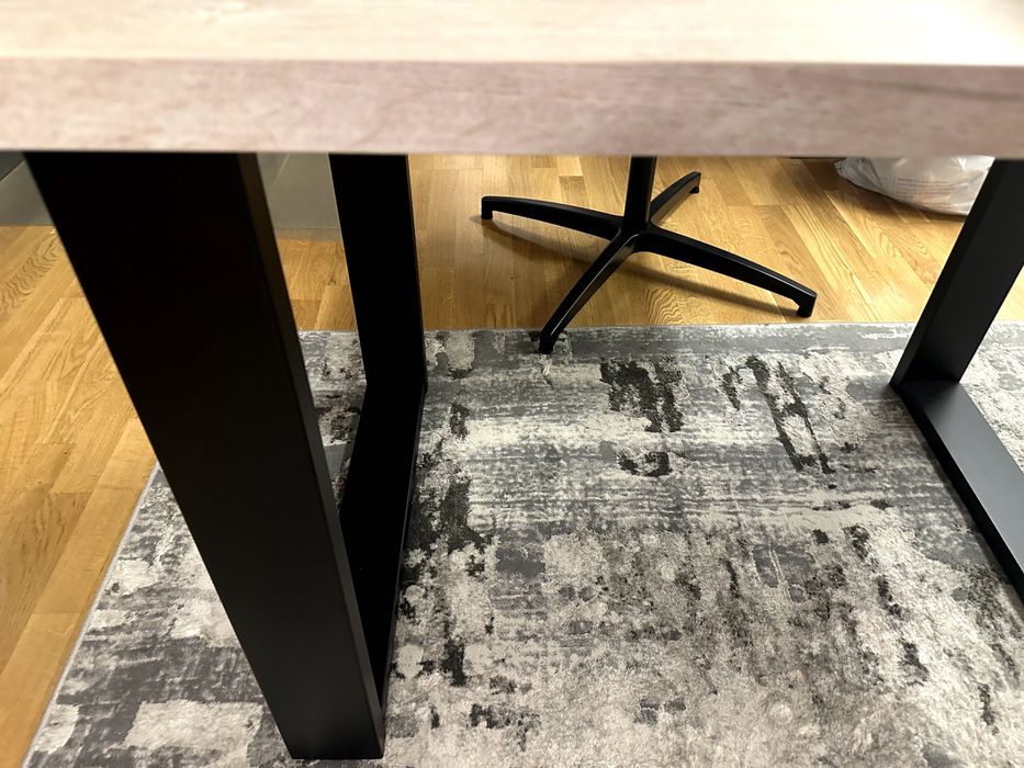 Masa picioare metal si blat lemn