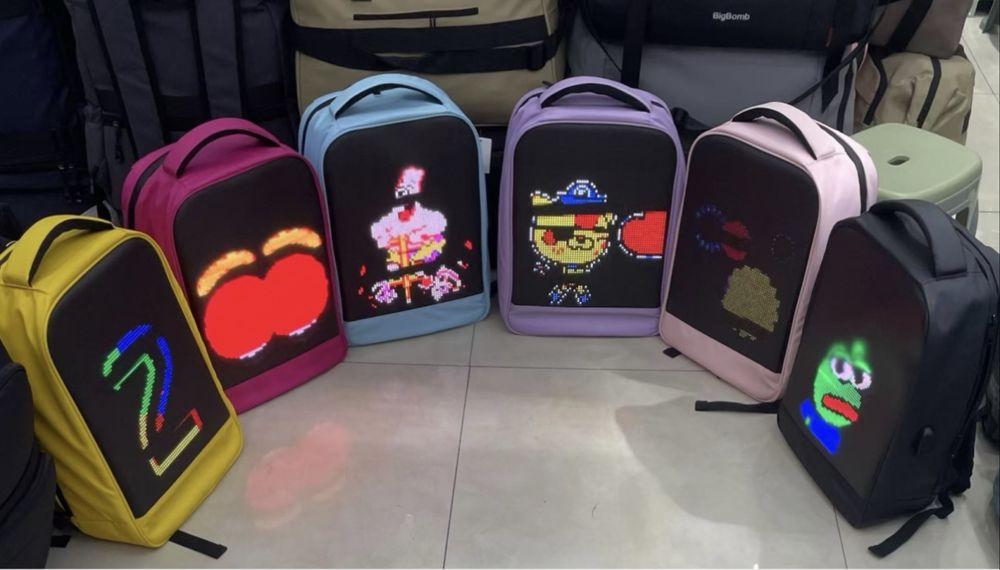 Лед экран WiFi LED Smart рюкзаки