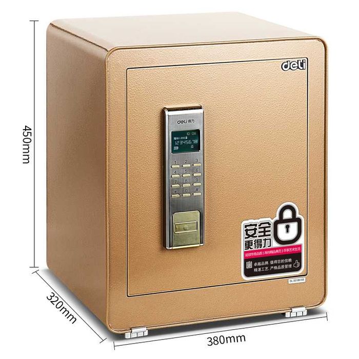 Seyf deli Сейф 4083 Deli 460х380х320 22кг Скидки !!! Акция !!!