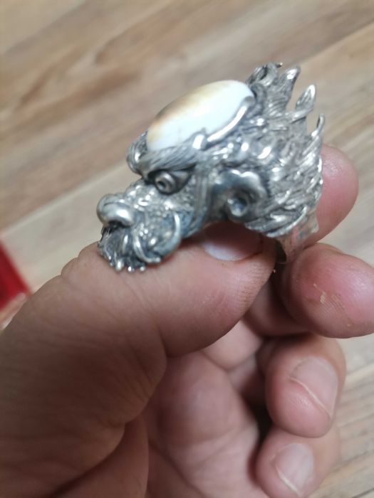 Мужское кольцо серебряное