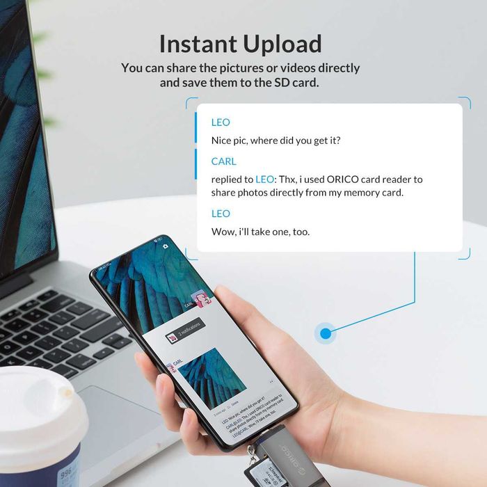 6in1 Card reader USB 3.0 - cititor de carduri SD si micro SD cu USB-C