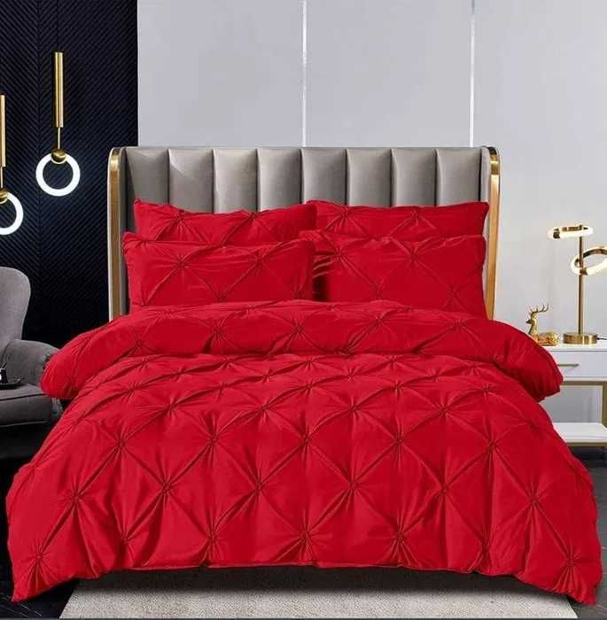 Lenjerie de pat din bumbac finet dubla pentru 2 persoane MODEL NOU