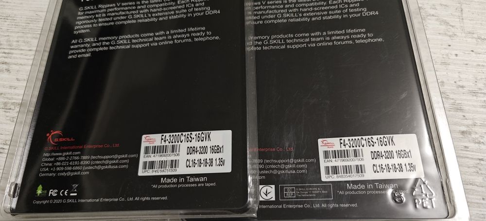 16GB DDR4 3200 GSKILL Ripjaws нова
