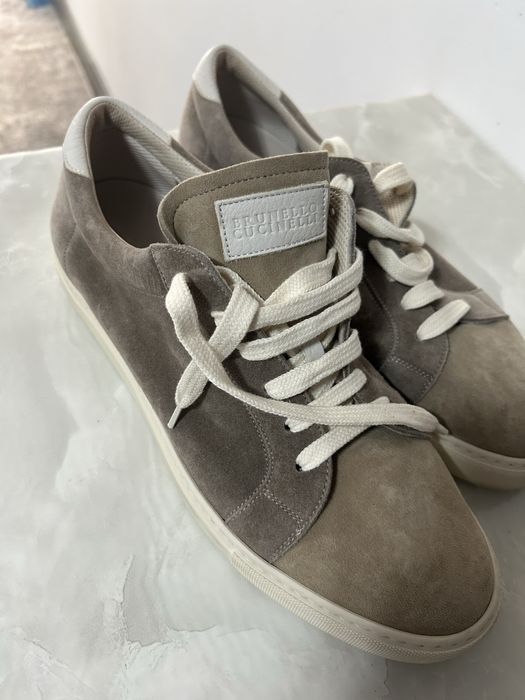 Pantofi  Brunello Cucinelli din piele intoarsa