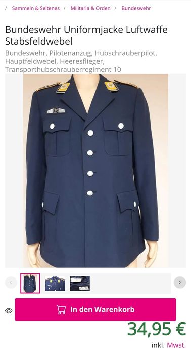 Sacou militar german