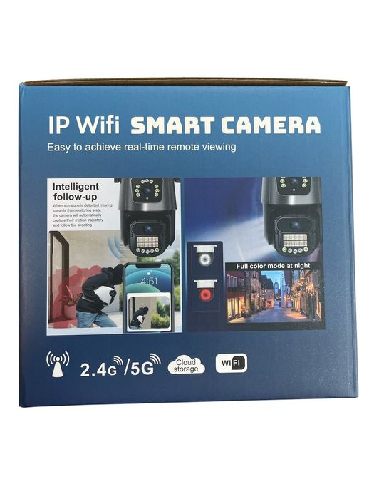 P-11 Безжична 2,4/5G Wi-Fi Камера ICSEE 2х12MP 8 X ZOOM цветно нощно