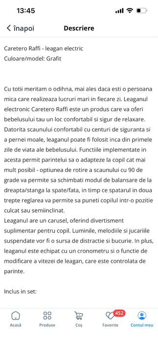 Leagan electric  Caretero