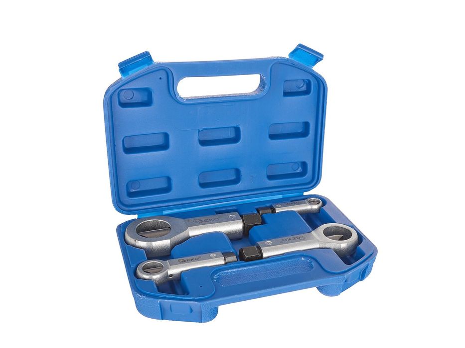 Set 4 dispozitive pentru taiat si extras suruburi / piulite rupte sau