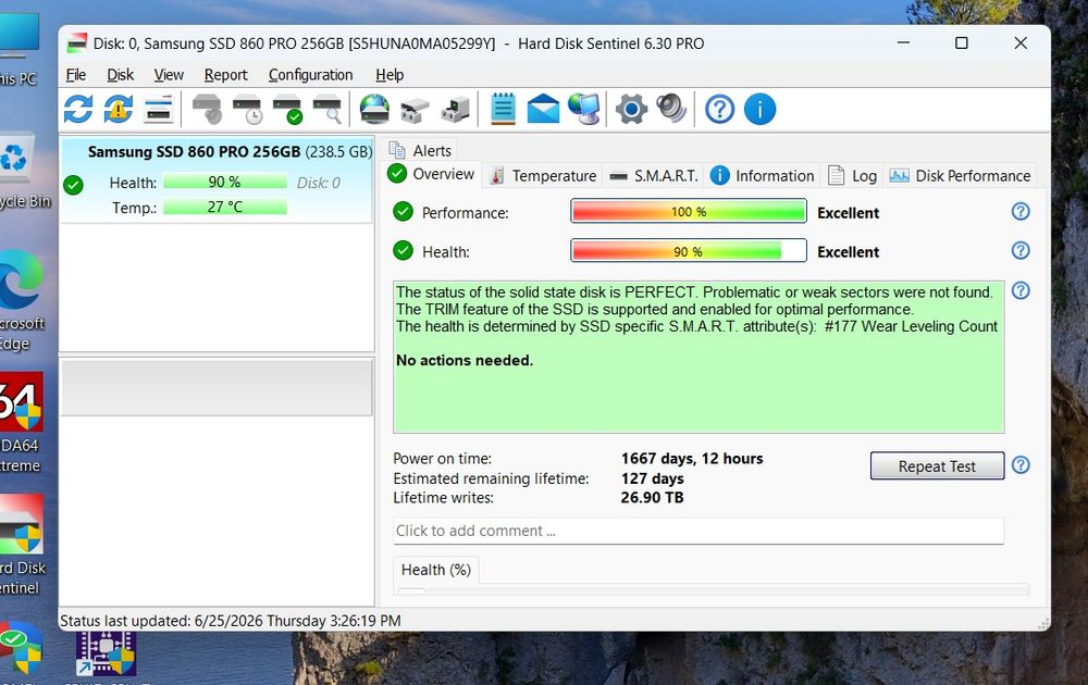 SSD 250gb Samsung