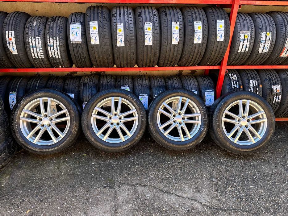 Set jante aliaj R18 5x112 + anvelope nokian 235/55R18 100V