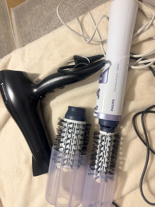 Perie rotativa philips pe vaza de ioni de argint si feon Remington  cu trei setari de temperatura Nou