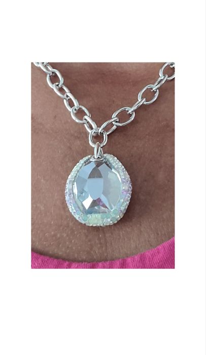 Colier Swarovski Authentic argintiu – nou