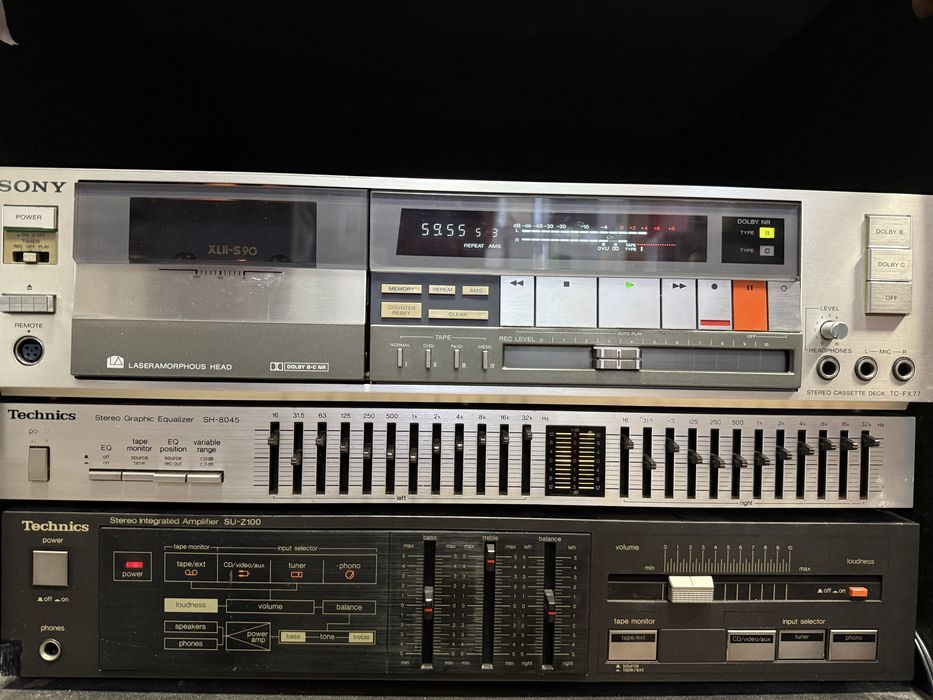 Stereo cassette deck Sony TC-FX 77 в коллекционном состоянии!