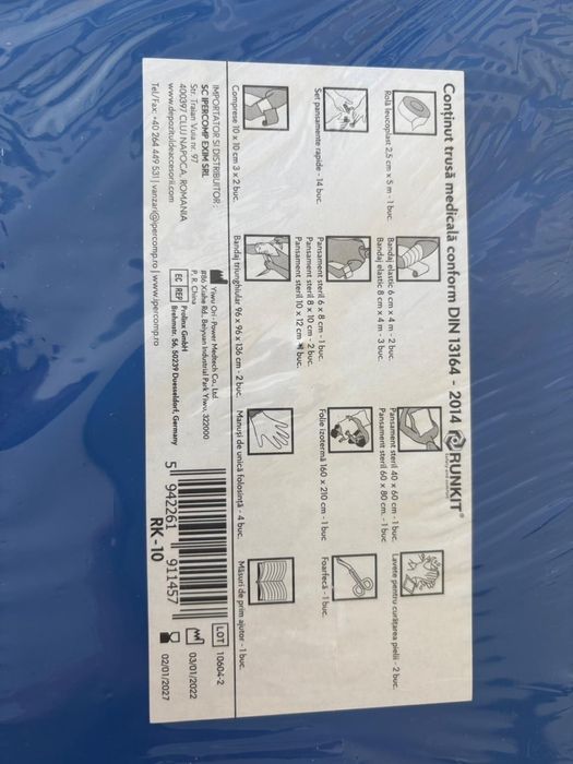 Trusă medicală auto