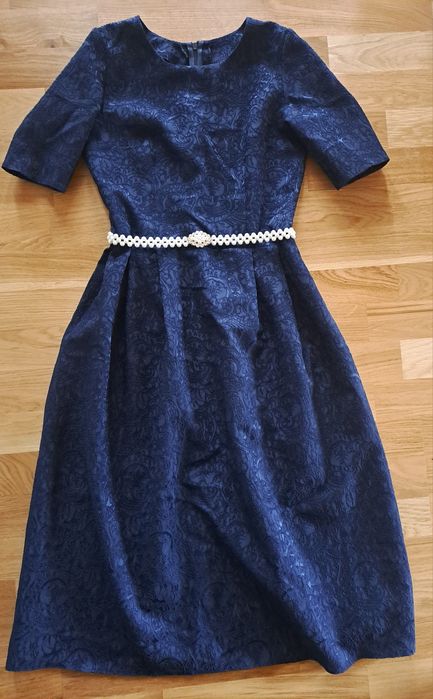 Rochie bleumarin facuta pe comanda