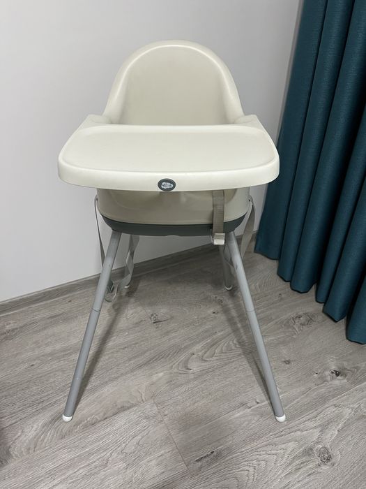 Scaun de masă copii 3-în-1 (Scaun înalt, Booster de scaun și Scăunel de podea) – Stare excelentă