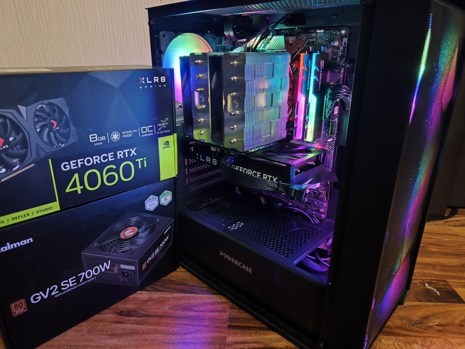 Rtx4060ti/Ryzen7 5800x/X570 Asus/16gb ddr4 3200mhz Gskill/700w blok