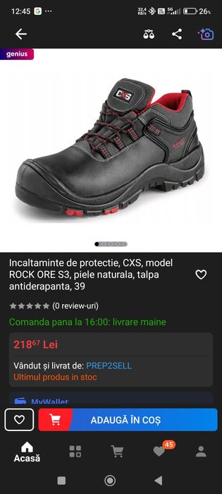 Pantofi de protecție (șantier, munca)