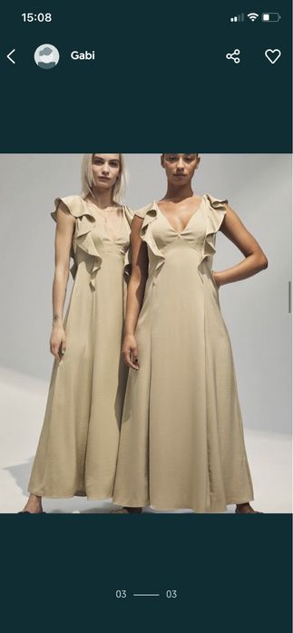 Rochie noua satin M asos hm zara mango