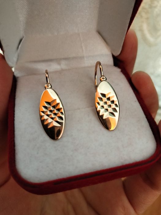 Советские серьги 583 пробы