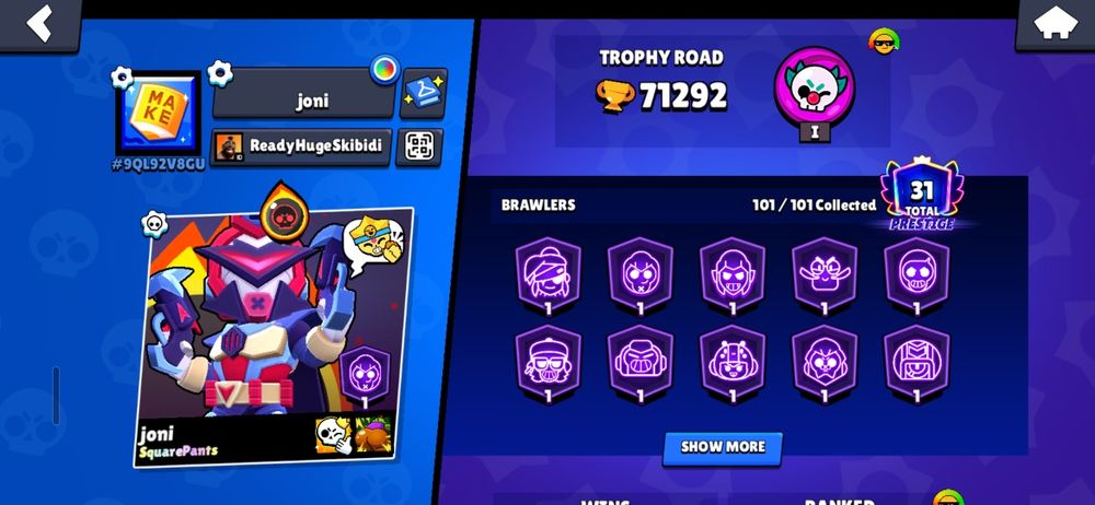 Аккаунт brawl stars