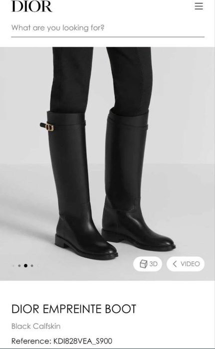 Dior Empreinte boots, естествена кожа 38