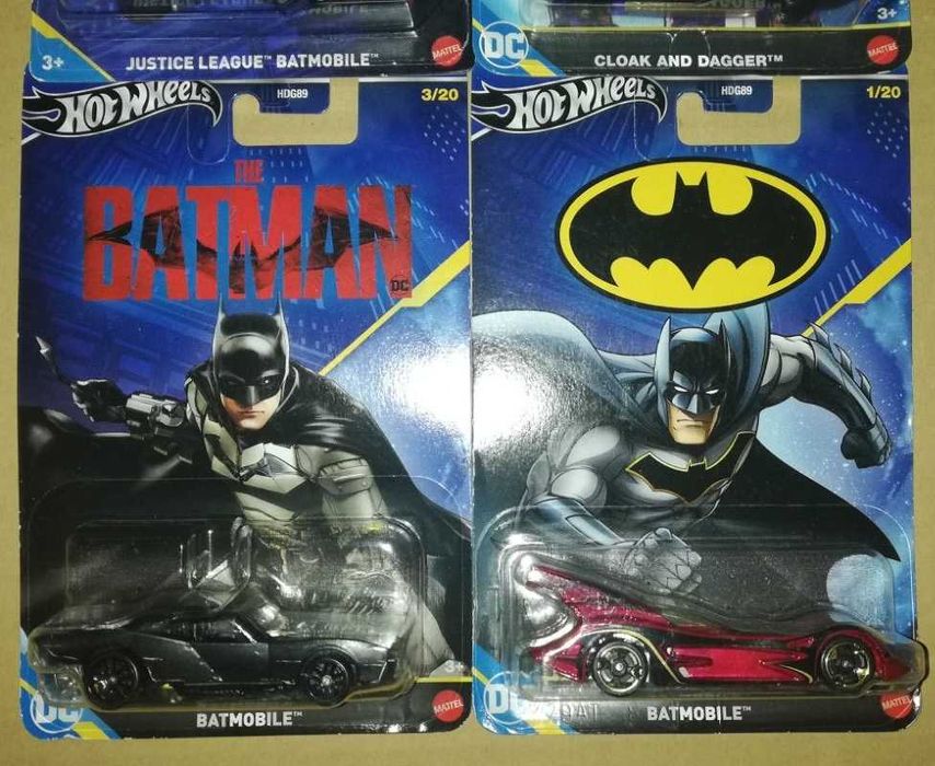 Оригинални колички Hot Wheels BATMAN / Batmobile - 24 модела