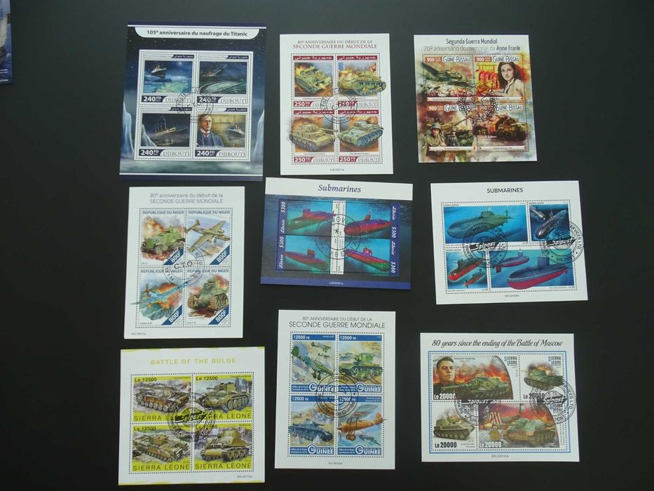 50 colite stampilate , timbre tematice Transporturi (Lot 3098)