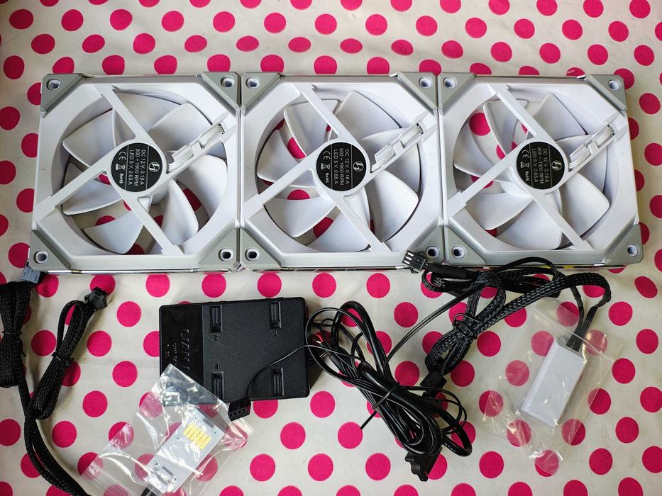 3 X Ventilator Lian Li UNI FAN SL120 RGB PWM White