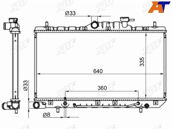 Радиатор Hyundai Accent