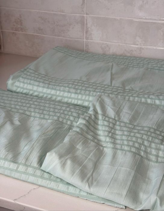 Lenjerie de pat verde menta