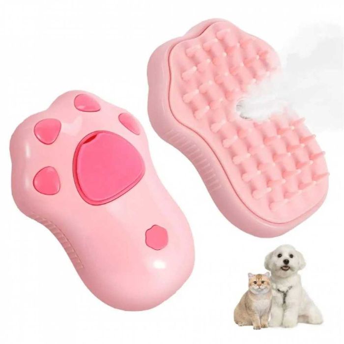 Четка за разресване и масаж с пара за домашни любимци