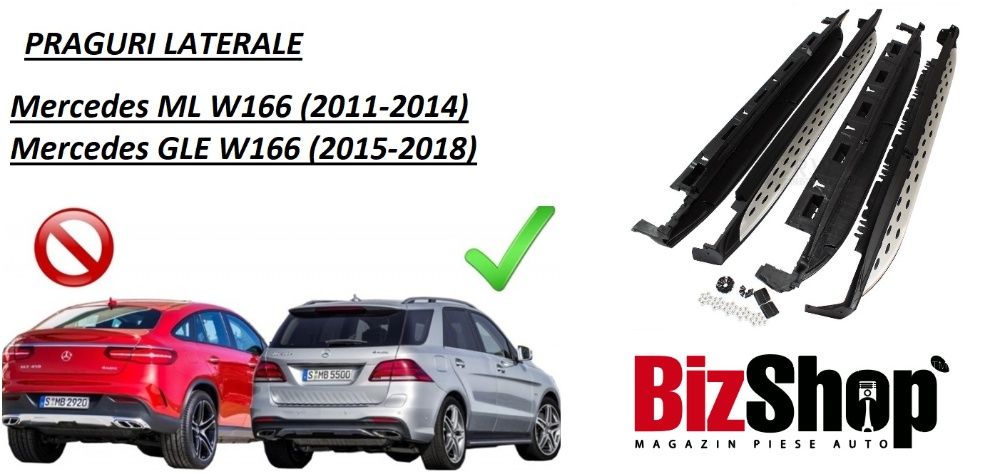 Praguri Laterale compatibil cu MERCEDES Benz ML (2011-2014) MERCEDES G