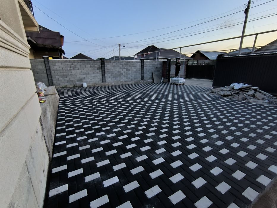 Укладка брусчатка