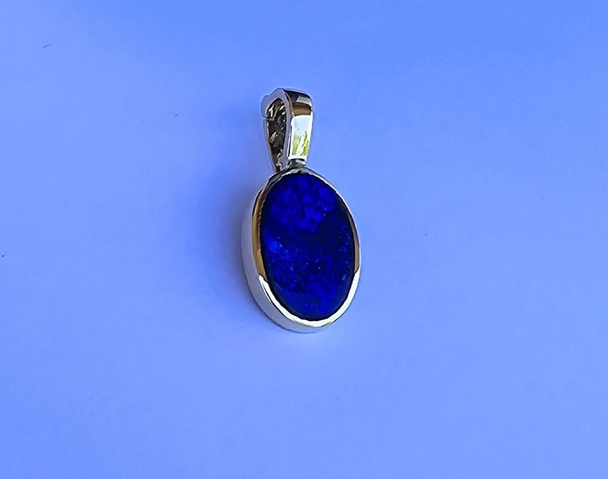 Pandant din aur galben 14k cu opal natural