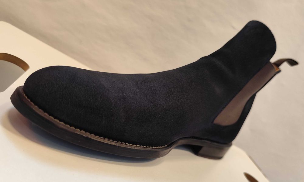 Ghete chelsea 41 lucrate manual Serfan piele naturala moale navy