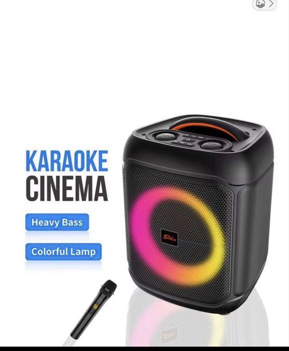 Караоке колонка Bluetooth с микрофоном