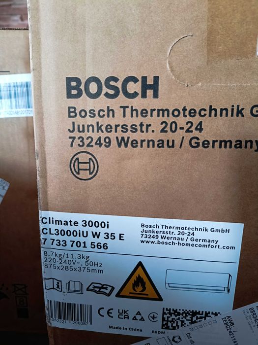 Климатик bosch climate 3000i 35 Е