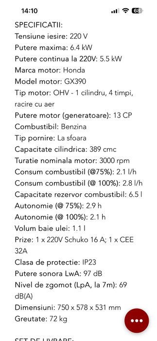 Generator pramac e8000